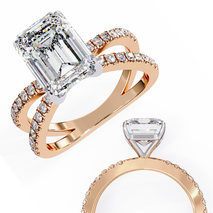Aurora Lab Grown Diamond Emerald Embrace