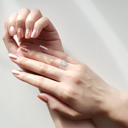 Celine Lab Grown Diamond Radiant Embrace Ring
