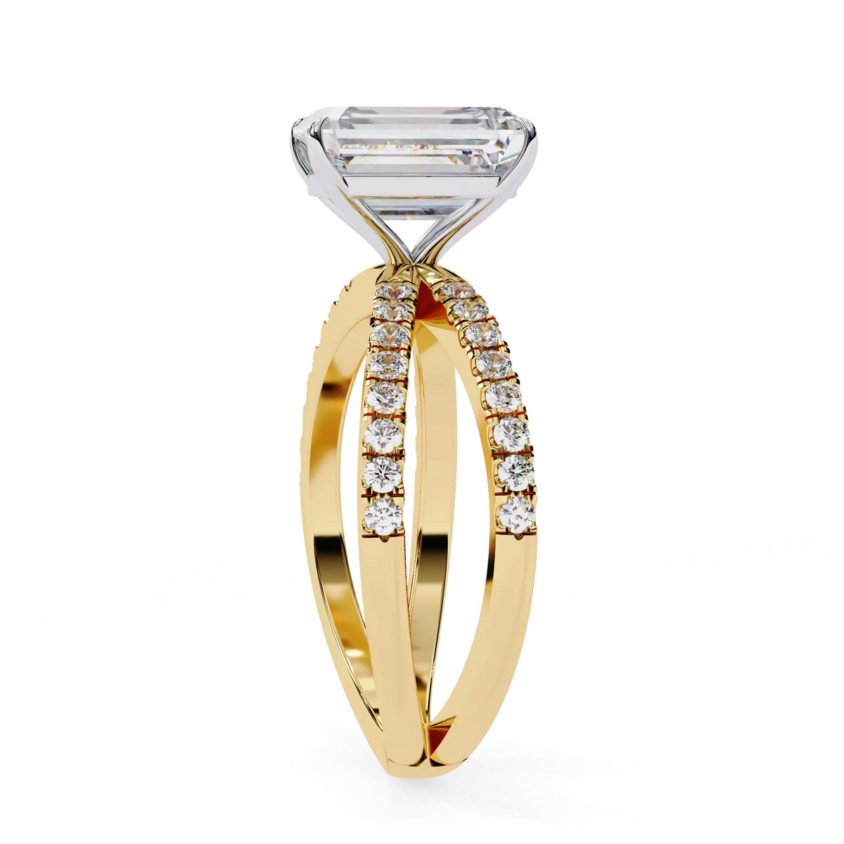 Celine Lab Grown Diamond Radiant Embrace Ring - Ophiratbf