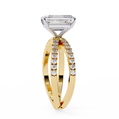 Celine Lab Grown Diamond Radiant Embrace Ring