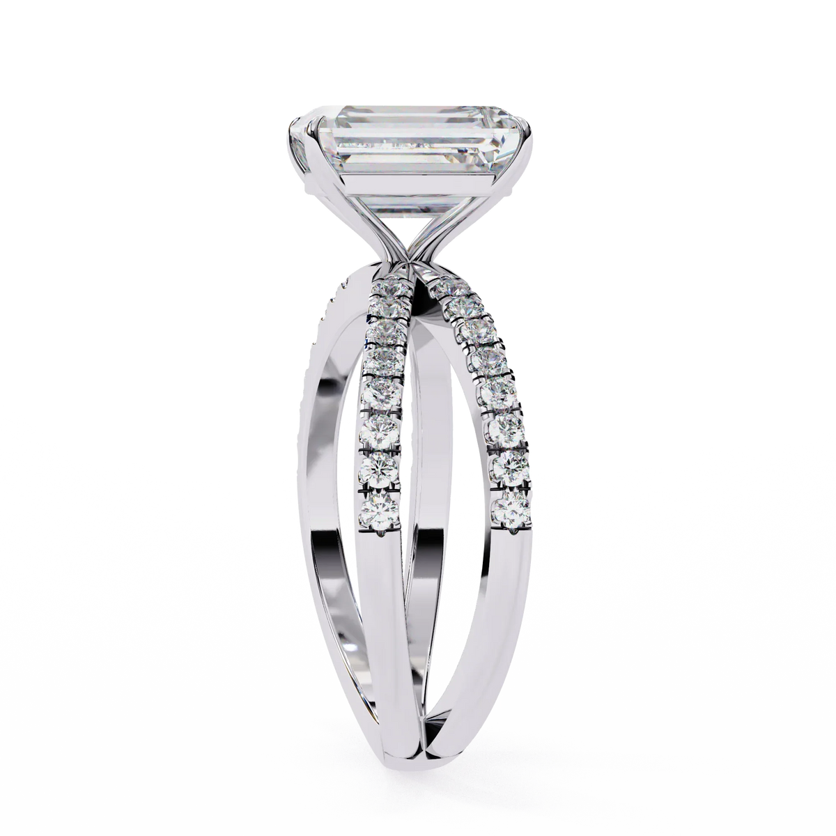 Celine Lab Grown Diamond Radiant Embrace Ring - Ophiratbf