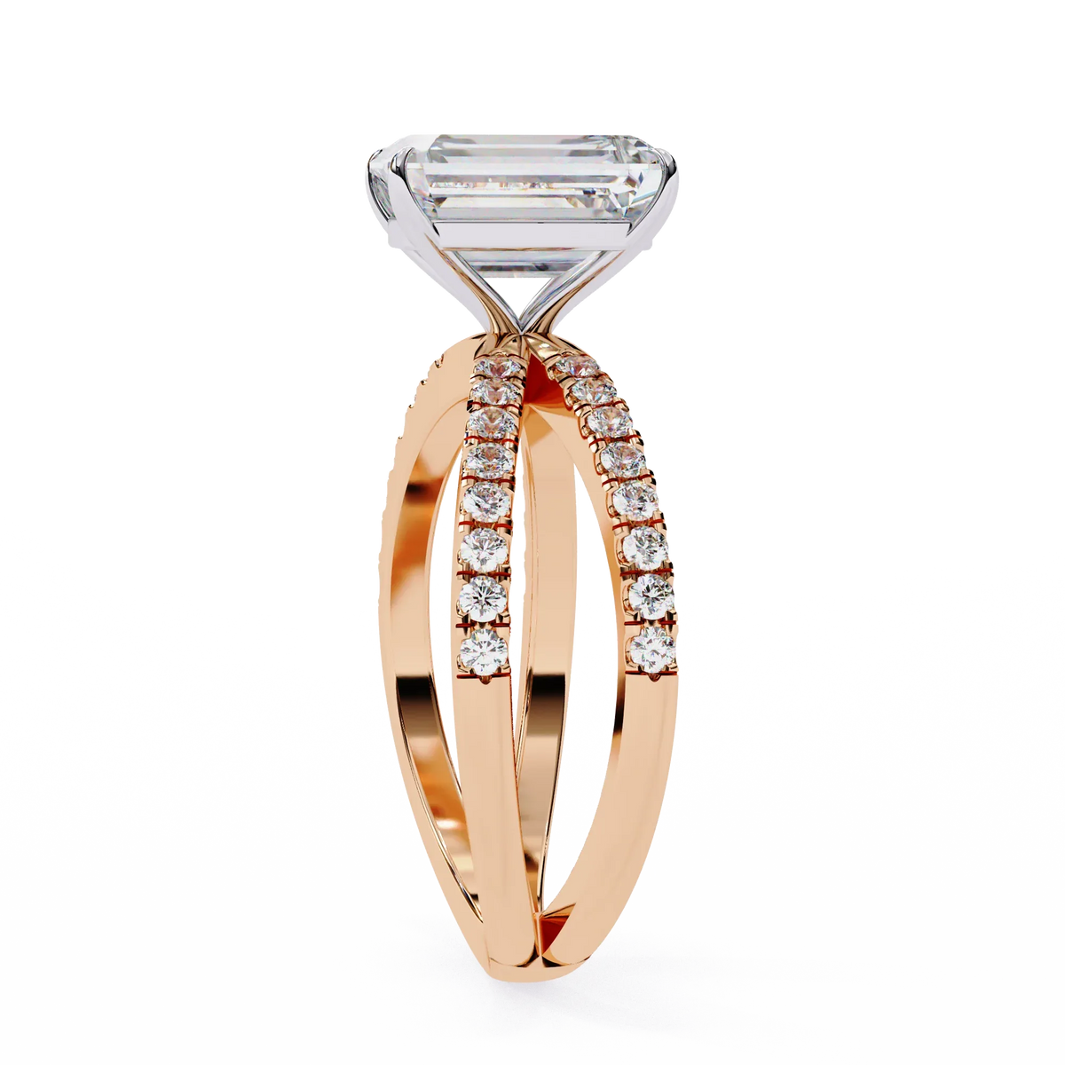 Celine Lab Grown Diamond Radiant Embrace Ring - Ophiratbf