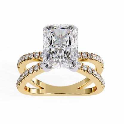 Celine Lab Grown Diamond Radiant Embrace Ring