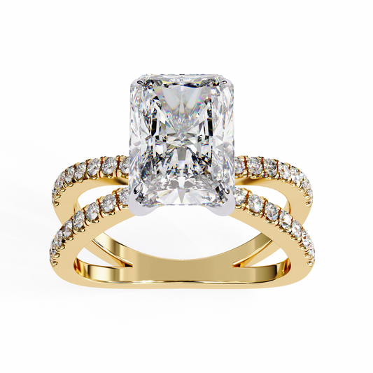 Celine Lab Grown Diamond Radiant Embrace Ring