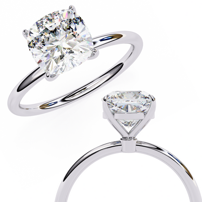 Bloom Cushion Lab Grown Diamond Ring