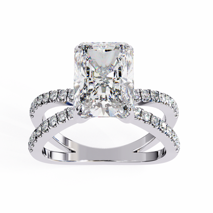 Celine Lab Grown Diamond Radiant Embrace Ring