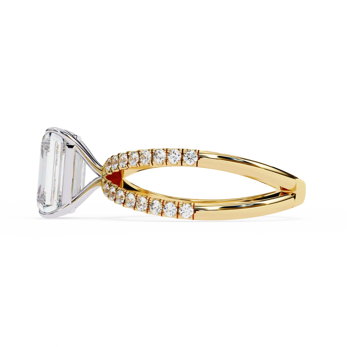 Celine Lab Grown Diamond Radiant Embrace Ring - Ophiratbf