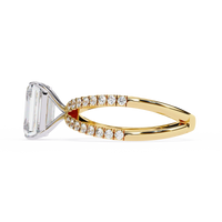 Celine Lab Grown Diamond Radiant Embrace Ring - Ophiratbf