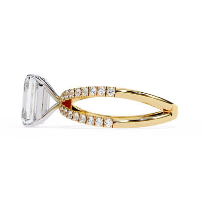 Celine Lab Grown Diamond Radiant Embrace Ring