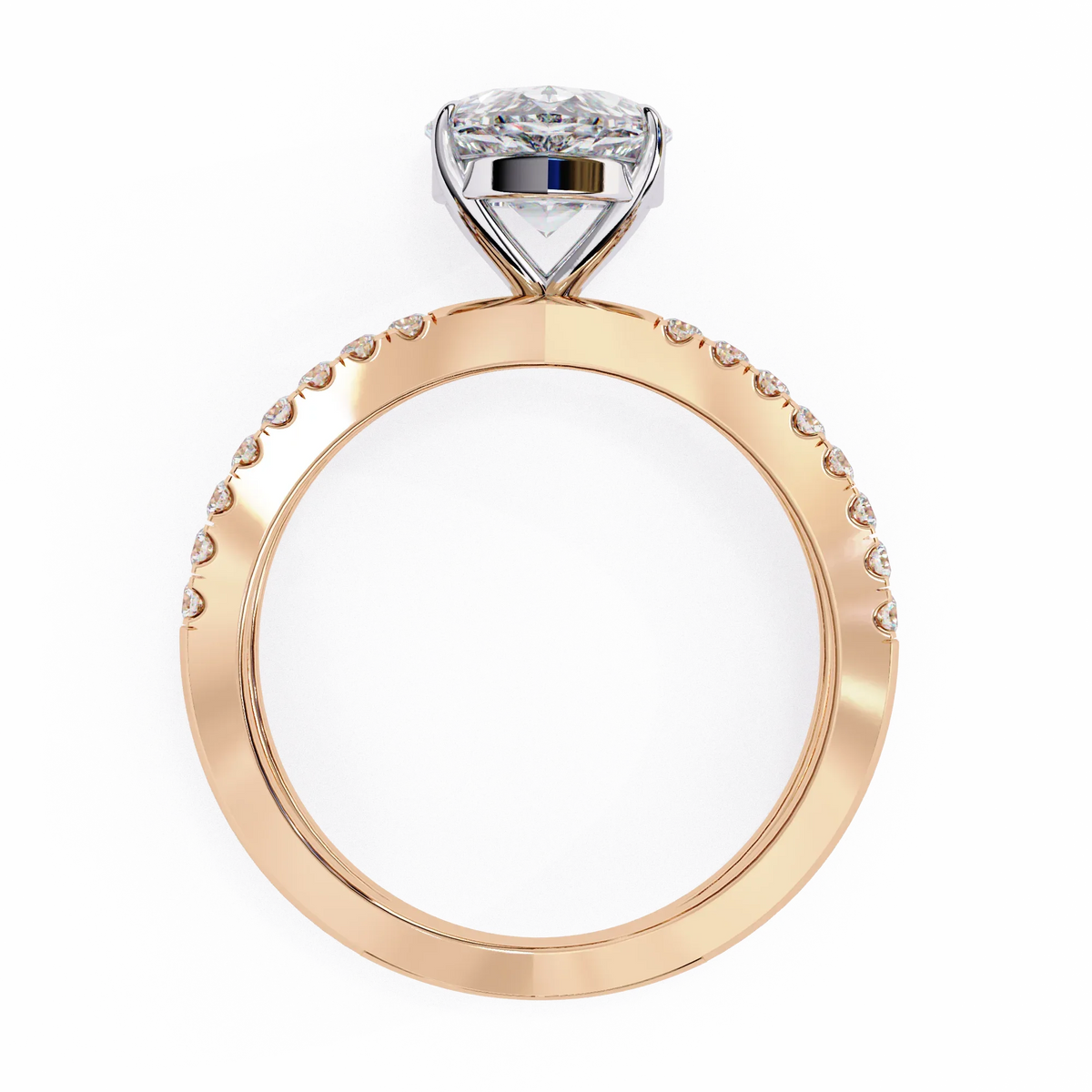 Maristelle Lab Grown Diamond Pear Infinity Ring - Ophiratbf