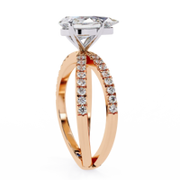 Maristelle Lab Grown Diamond Pear Infinity Ring - Ophiratbf