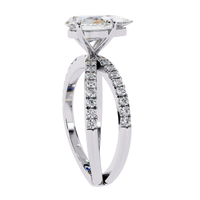 Maristelle Lab Grown Diamond Pear Infinity Ring - Ophiratbf