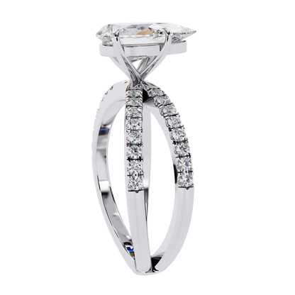 Maristelle Lab Grown Diamond Pear Infinity Ring