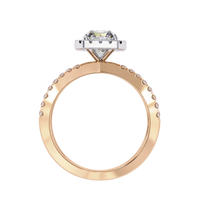Radiant Halo Crisscross Lab Grown Diamond Ring - Ophiratbf
