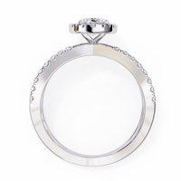 Mireille Lab Grown Diamond Marquise Halo Crisscross Ring - Ophiratbf