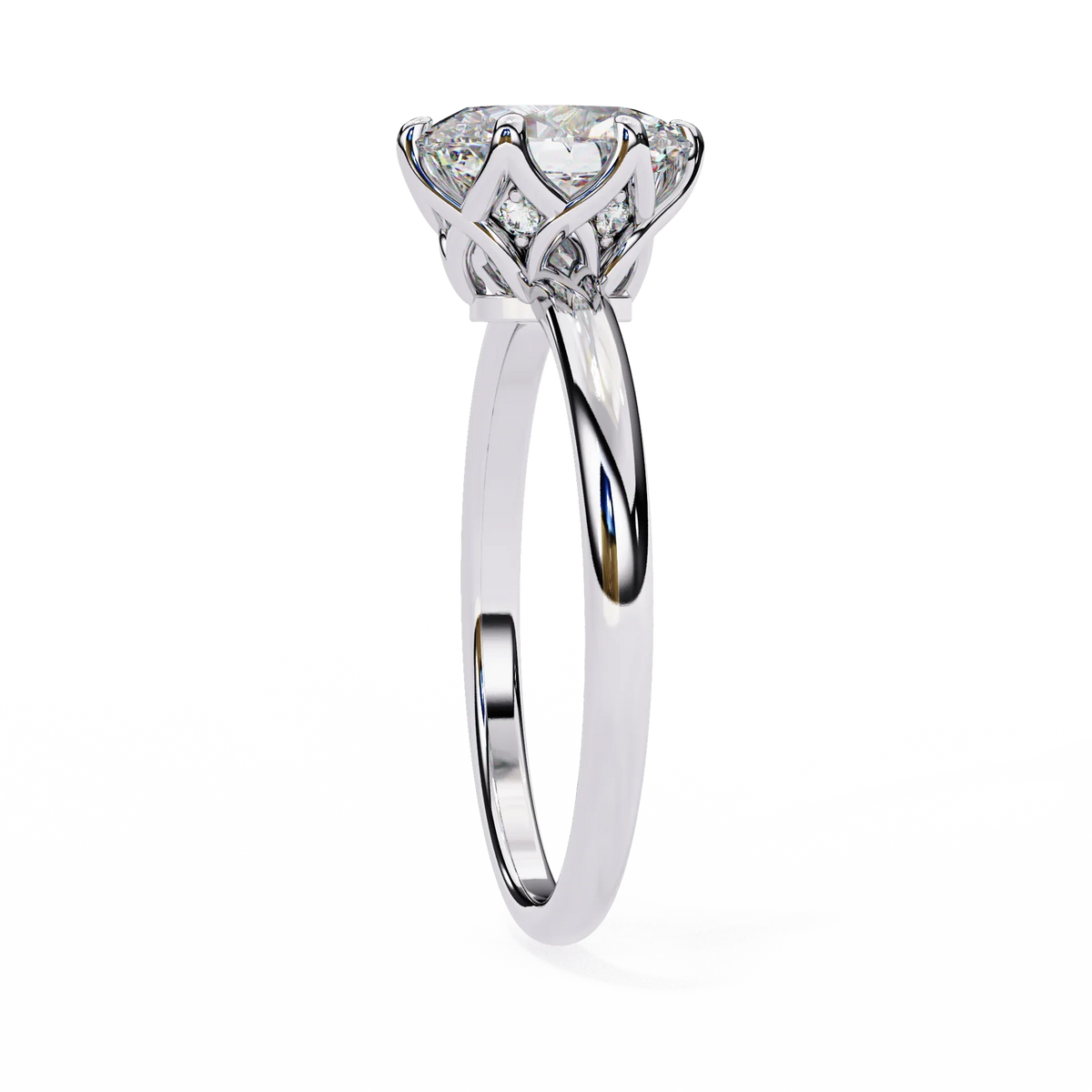 Fleurina Lab Grown Diamond Tulip Solitaire - Ophiratbf