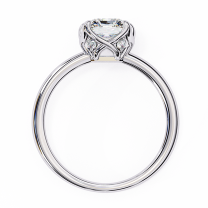 Aurora Emerald Cut Lab Grown Diamond Ring