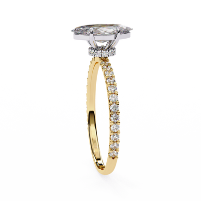 Marquise Lab Grown Diamond Ring