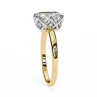 Aurora Emerald Cut Lab Grown Diamond Ring - Ophiratbf