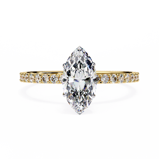 Marquise Lab Grown Diamond Ring