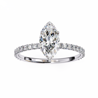 Marquise Lab Grown Diamond Ring