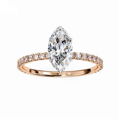 Marquise Lab Grown Diamond Ring