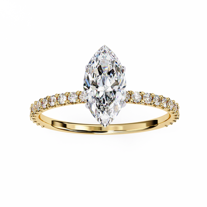 Marquise Lab Grown Diamond Ring