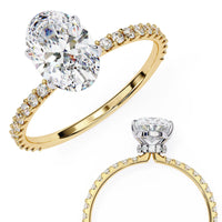Whispering Oval Lab Grown Diamond Ring - Ophiratbf