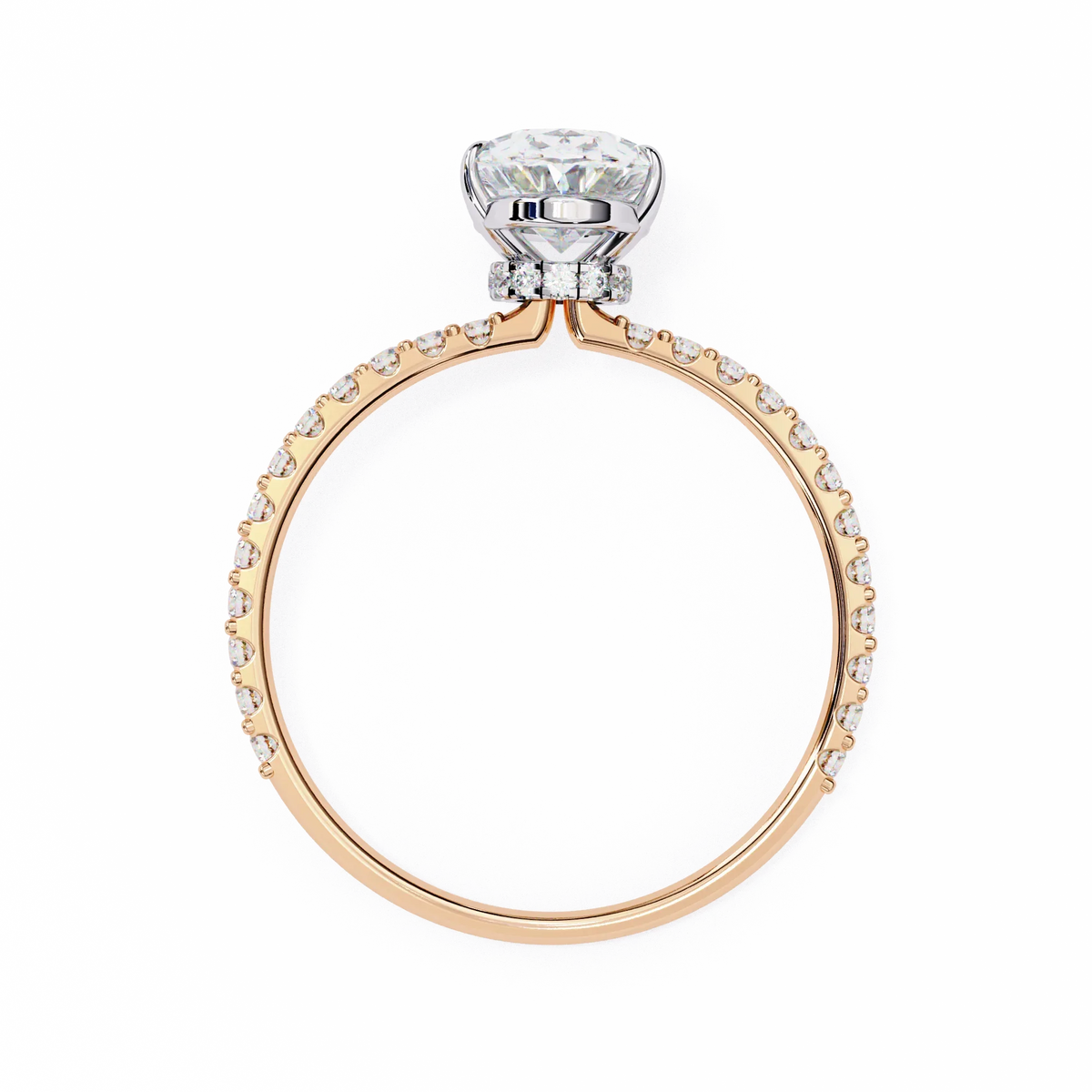 Whispering Oval Lab Grown Diamond Ring - Ophiratbf
