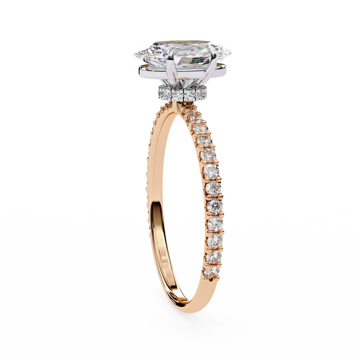 Whispering Oval Lab Grown Diamond Ring - Ophiratbf