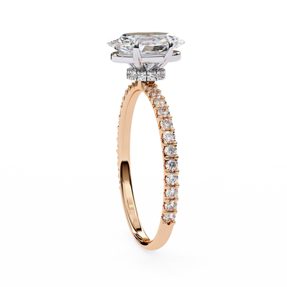 Whispering Oval Lab Grown Diamond Ring