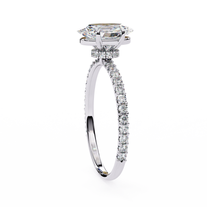 Whispering Oval Lab Grown Diamond Ring