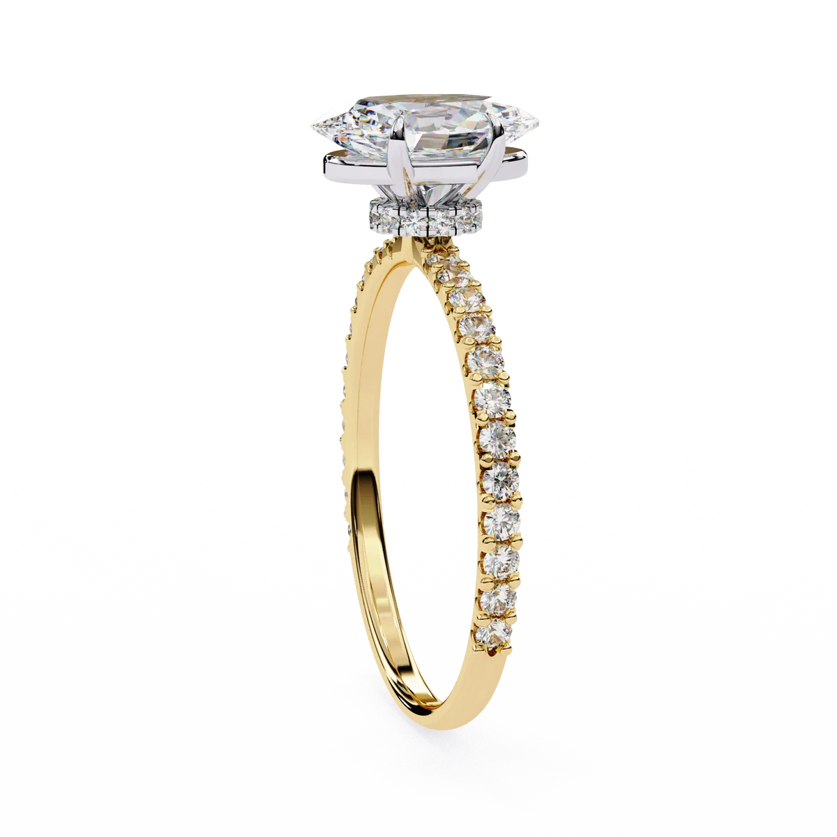 Whispering Oval Lab Grown Diamond Ring - Ophiratbf