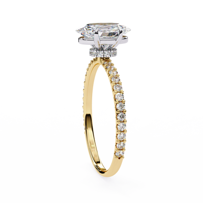 Whispering Oval Lab Grown Diamond Ring