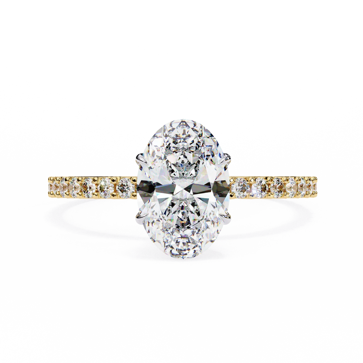 Whispering Oval Lab Grown Diamond Ring - Ophiratbf