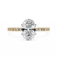 Whispering Oval Lab Grown Diamond Ring - Ophiratbf