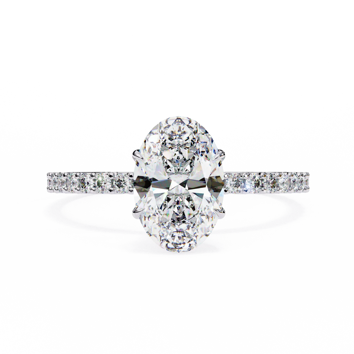 Whispering Oval Lab Grown Diamond Ring - Ophiratbf