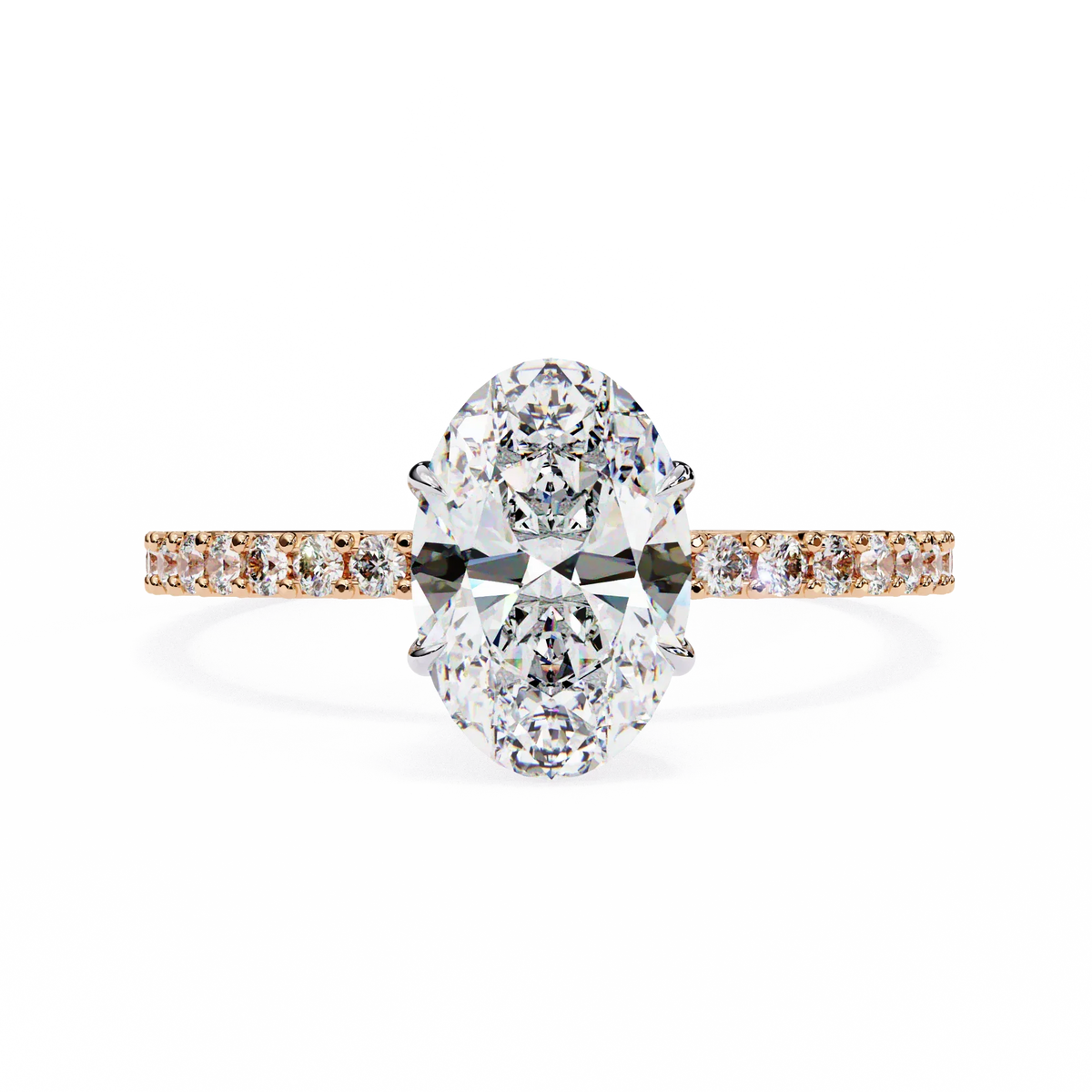 Whispering Oval Lab Grown Diamond Ring - Ophiratbf