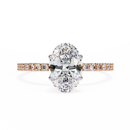Whispering Oval Lab Grown Diamond Ring