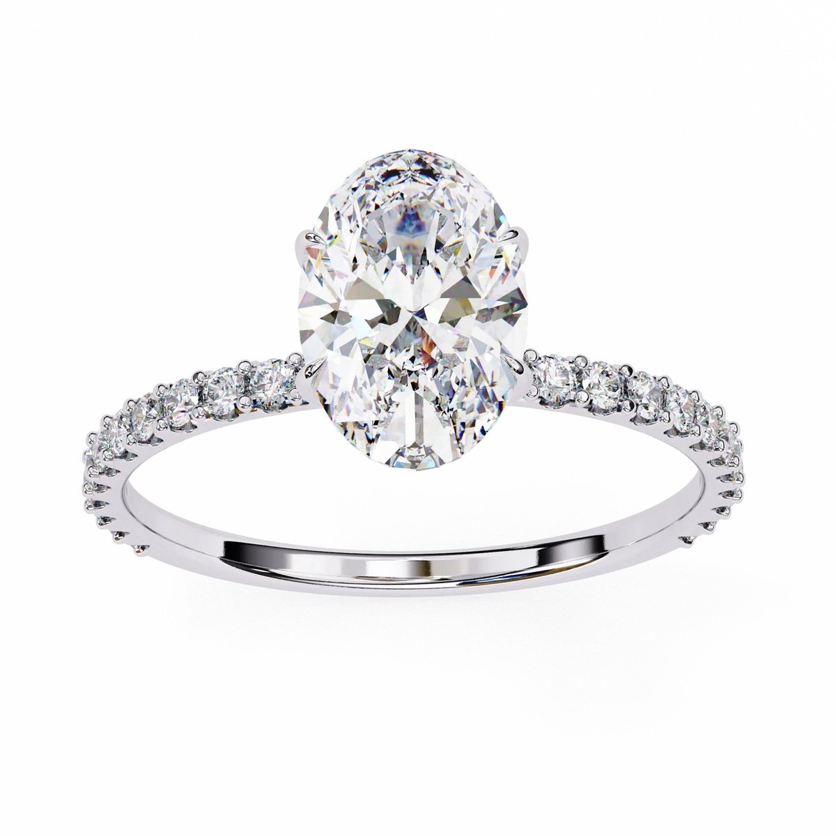 Whispering Oval Lab Grown Diamond Ring - Ophiratbf