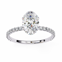 Whispering Oval Lab Grown Diamond Ring - Ophiratbf