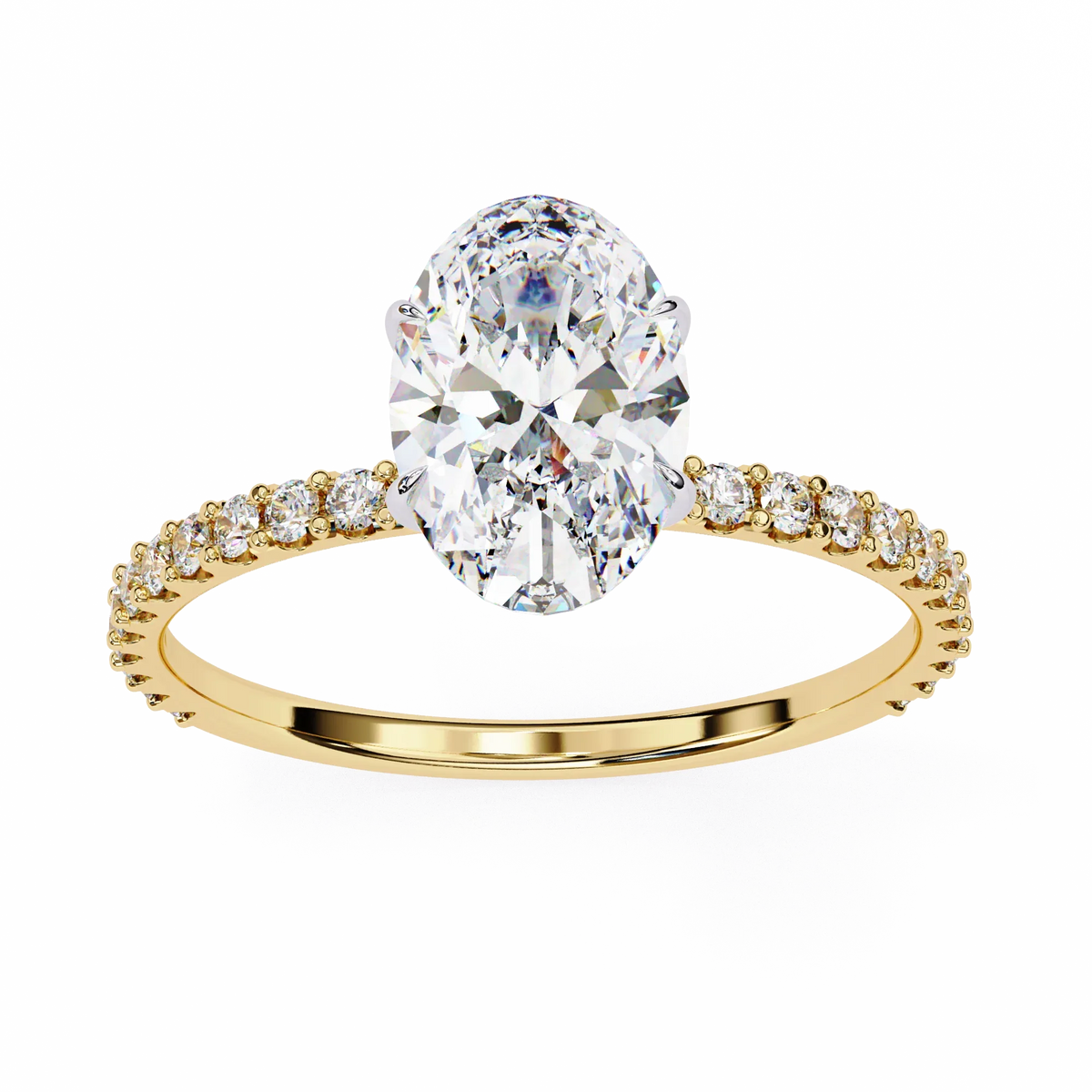 Whispering Oval Lab Grown Diamond Ring - Ophiratbf