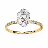 Whispering Oval Lab Grown Diamond Ring - Ophiratbf