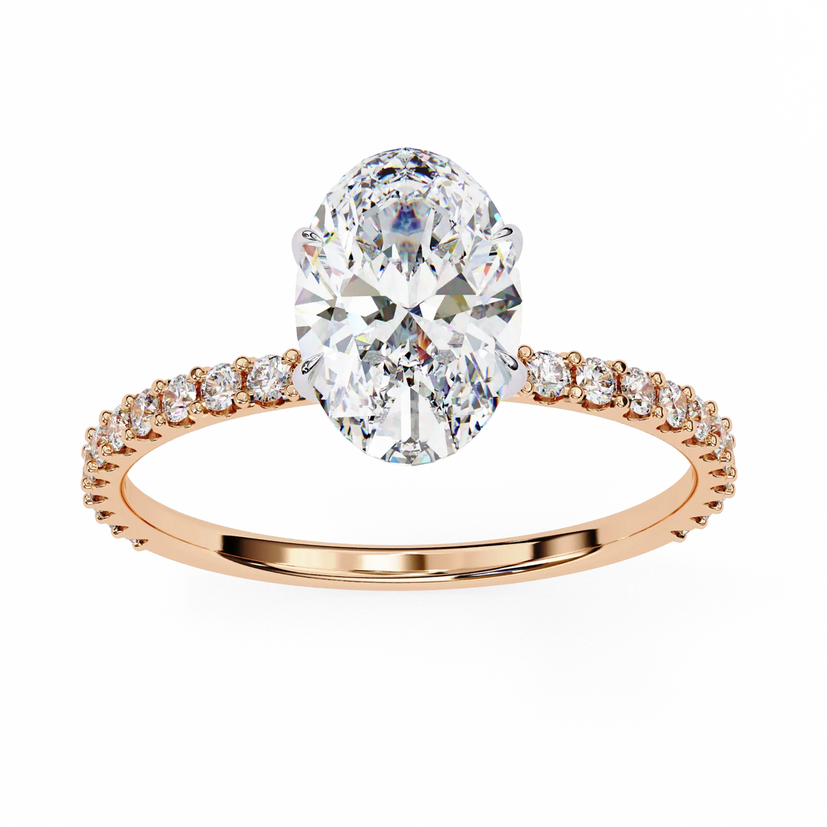 Whispering Oval Lab Grown Diamond Ring - Ophiratbf