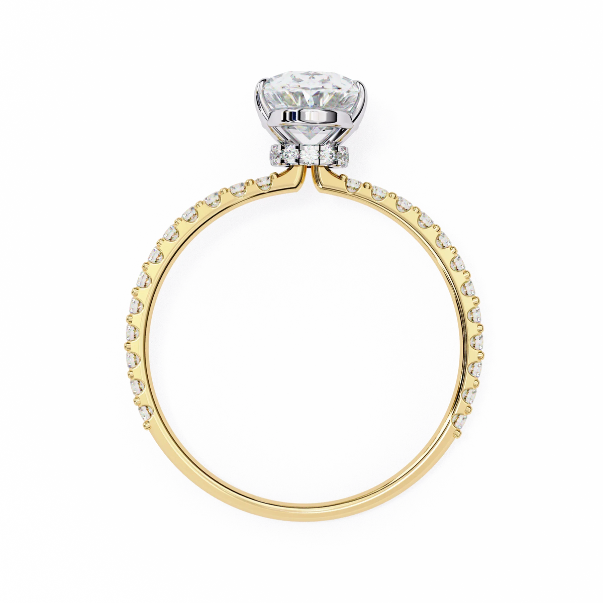 Whispering Oval Lab Grown Diamond Ring - Ophiratbf