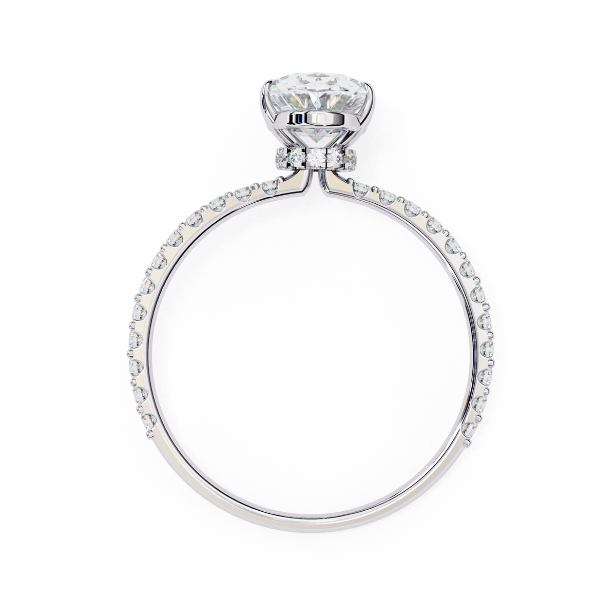 Whispering Oval Lab Grown Diamond Ring - Ophiratbf
