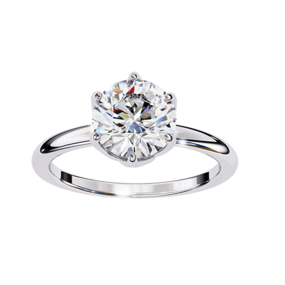 Round Shape Grace Lab Grown Diamond Ring
