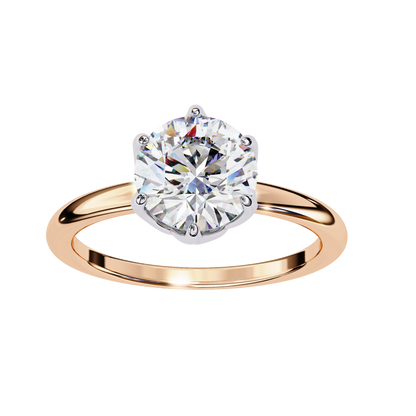 Round Shape Grace Lab Grown Diamond Ring