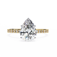 Blossom Pear Shape Lab Grown Diamond Ring - Ophiratbf