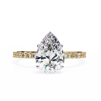 Blossom Pear Shape Lab Grown Diamond Ring